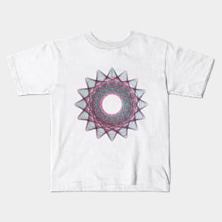 Spirograph Cotton Candy Pattern Kids T-Shirt